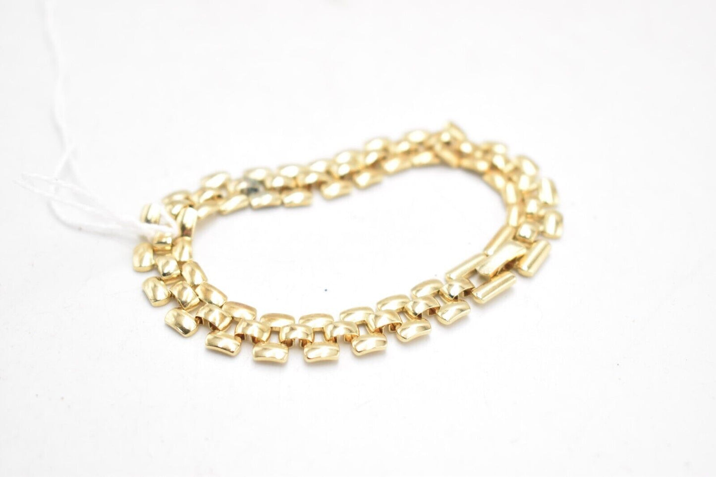 Vintage 1960s Gold Metal Link Bracelet - 19cm, 14g