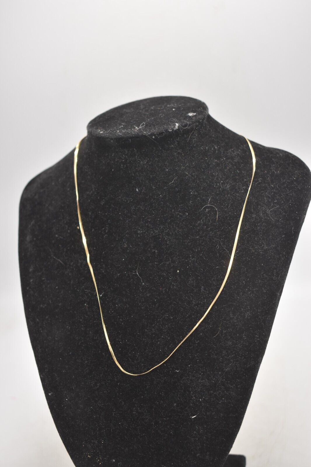 Vintage 9ct Yellow Gold Herringbone Necklace Chain 46cm - Hallmarked